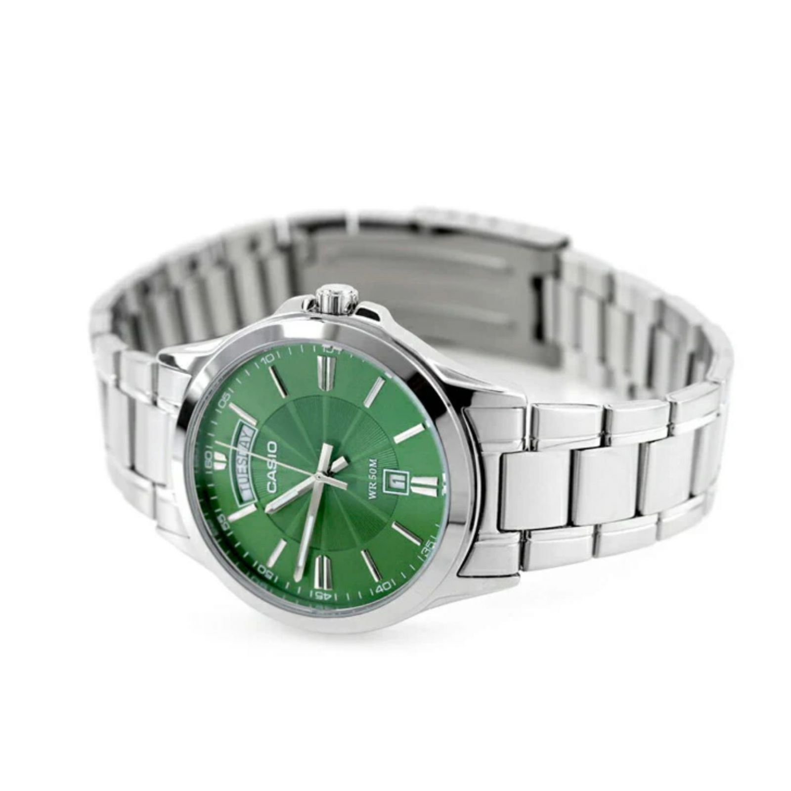 RELOJ CASIO MTP-1381D-3AVDF PARA HOMBRE ACERO INOXIDABLE PLATEADO - 2