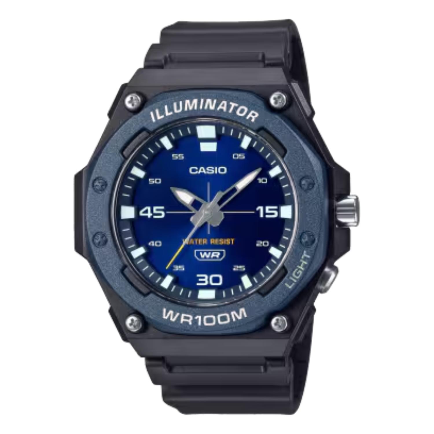 RELOJ CASIO MW-620H-2AVDF PARA HOMBRE RESINA NEGRO - 1