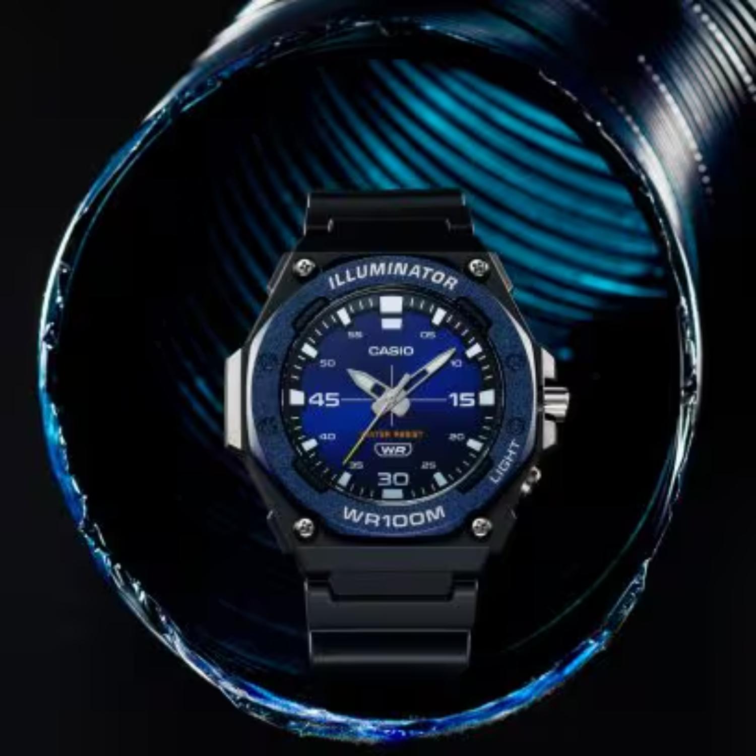 RELOJ CASIO MW-620H-2AVDF PARA HOMBRE RESINA NEGRO - 2
