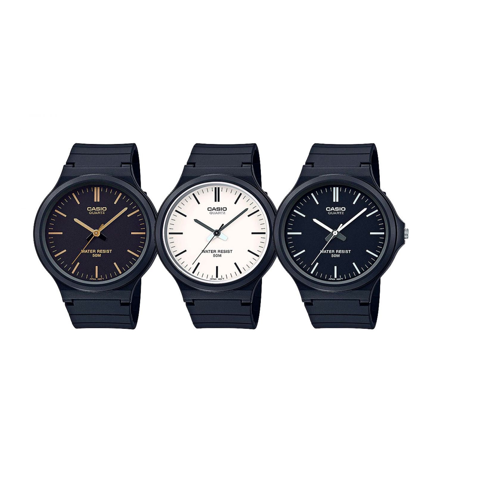 RELOJ CASIO MW-240-1EV PARA HOMBRE RESINA NEGRO - 6