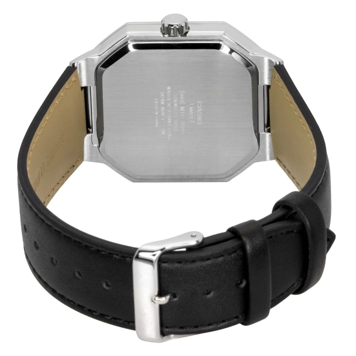 RELOJ CASIO MTP-B195L-1AVDF PARA HOMBRE CUERO NEGRO - 4