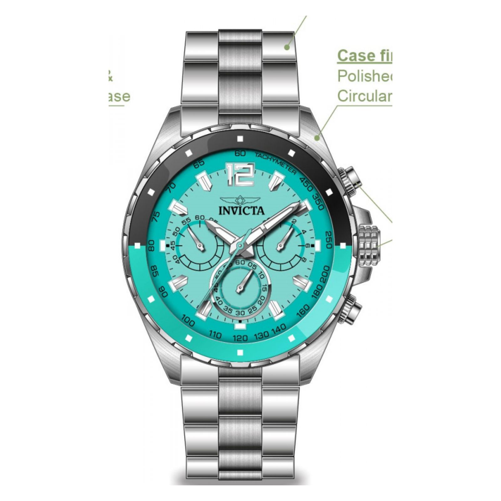 RELOJ INVICTA 50362 PARA UNISEX ACERO INOXIDABLE ACERO - 1