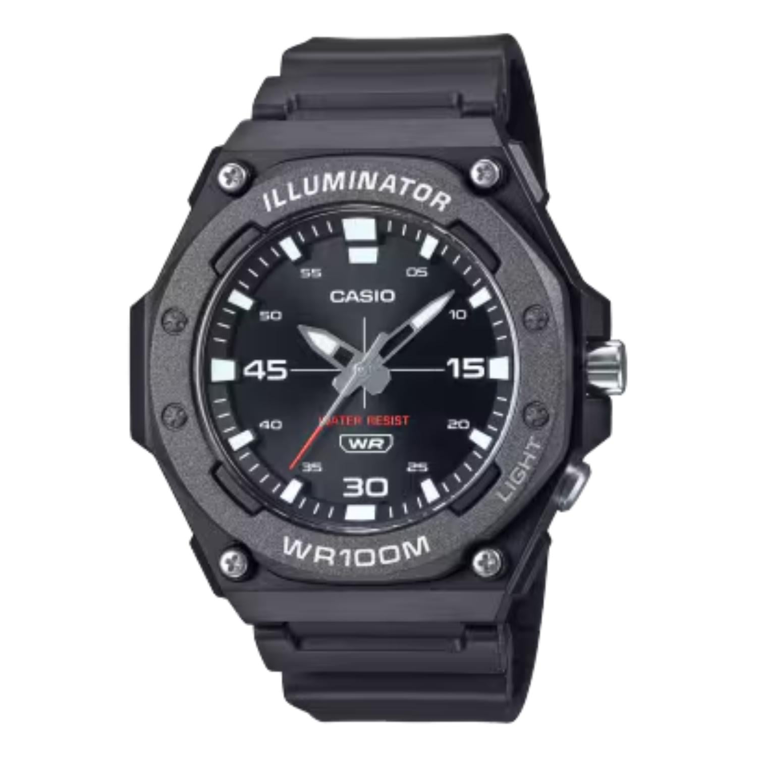 RELOJ CASIO MW-620H-1AVDF PARA HOMBRE RESINA NEGRO - 1