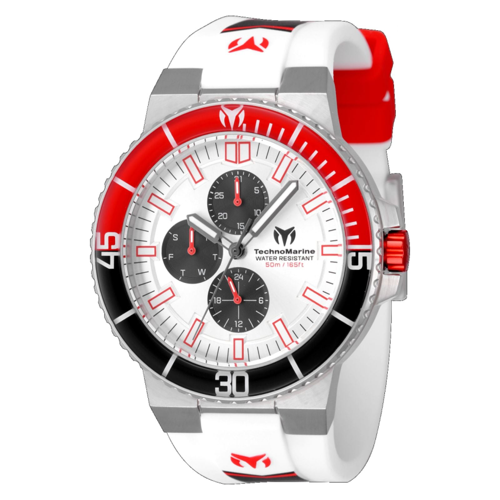 RELOJ TECHNOMARINE TM-525038 PARA HOMBRE SILICONA BLANCO - 1