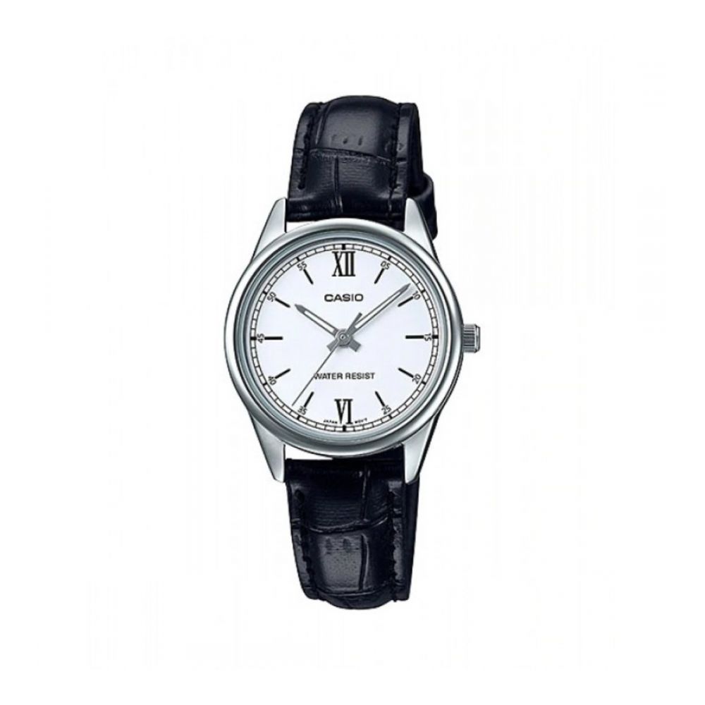 RELOJ CASIO LTP-V005L-7B2UDF PARA MUJER CUERO NEGRO - 1