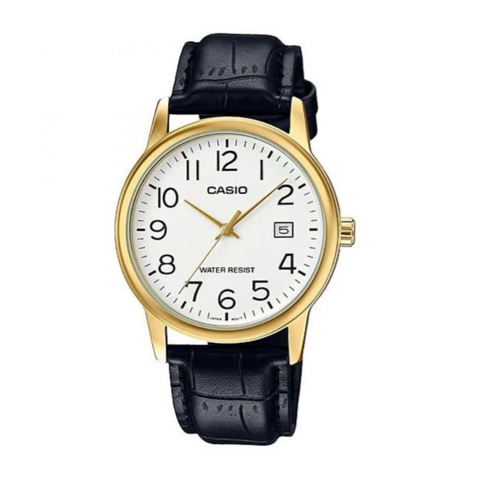RELOJ CASIO MTP-V002GL-7B2 PARA HOMBRE CUERO DORADO - 1