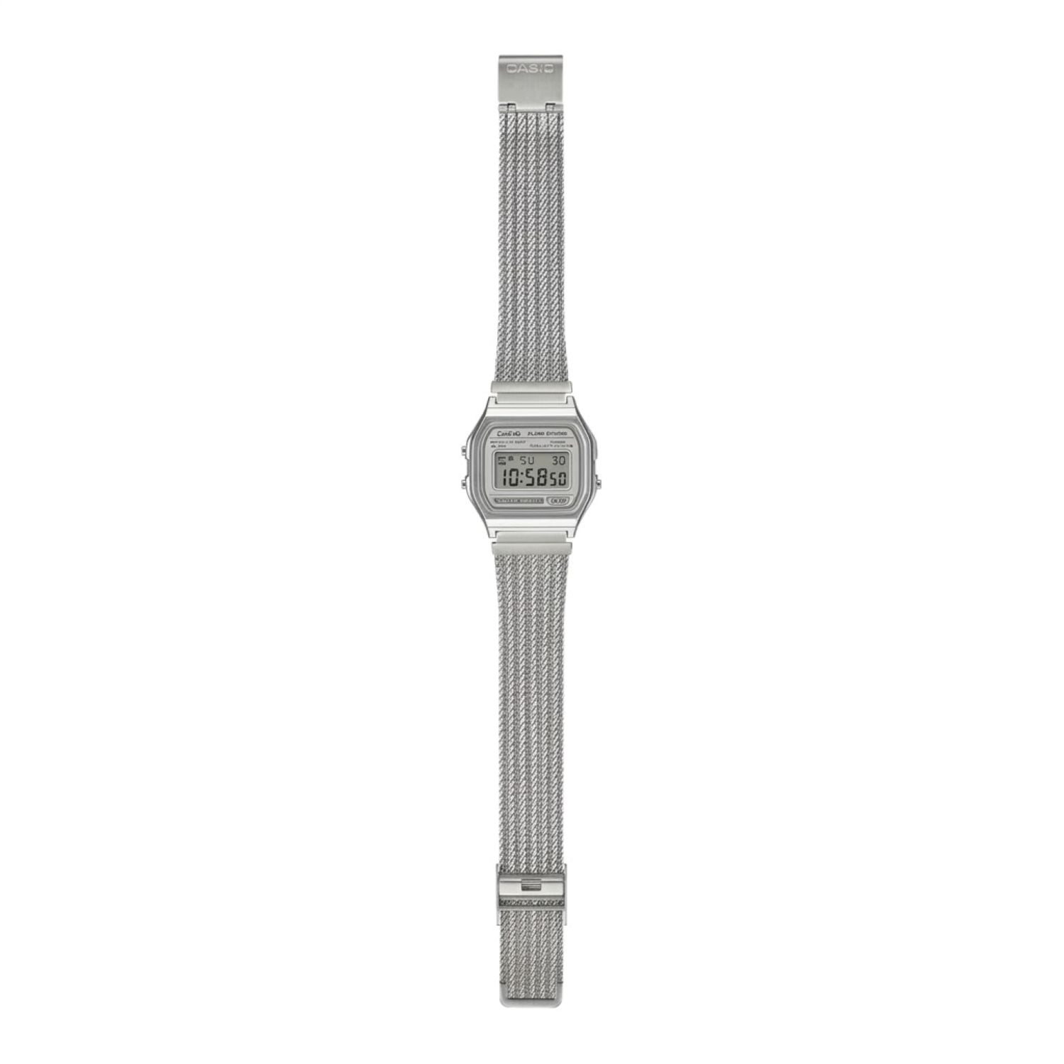 RELOJ CASIO A158WEA-7DF PARA MUJER ACERO INOXIDABLE PLATEADO - 5