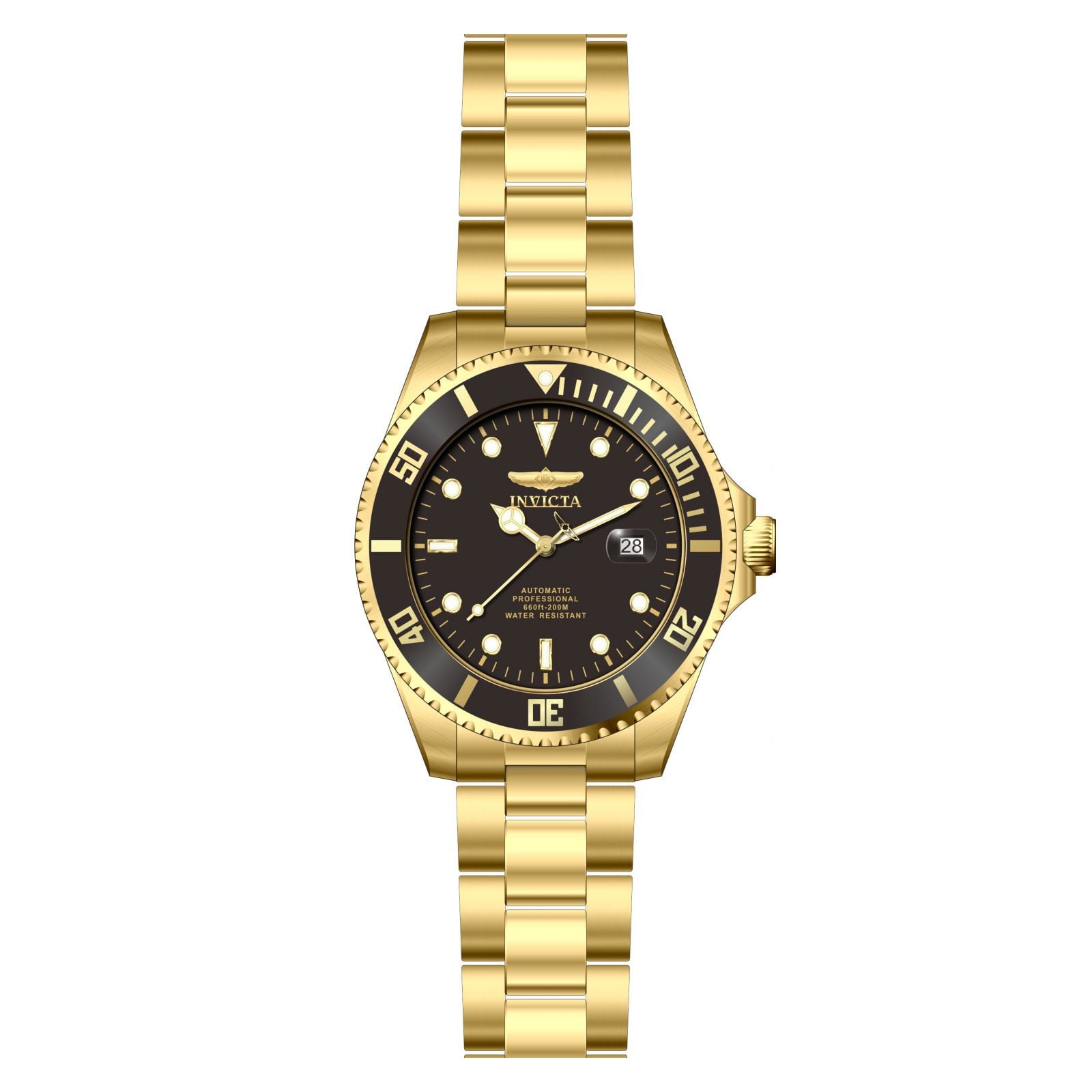 RELOJ INVICTA PRO DIVER 28948 PARA HOMBRE ACERO INOXIDABLE DORADO - 3