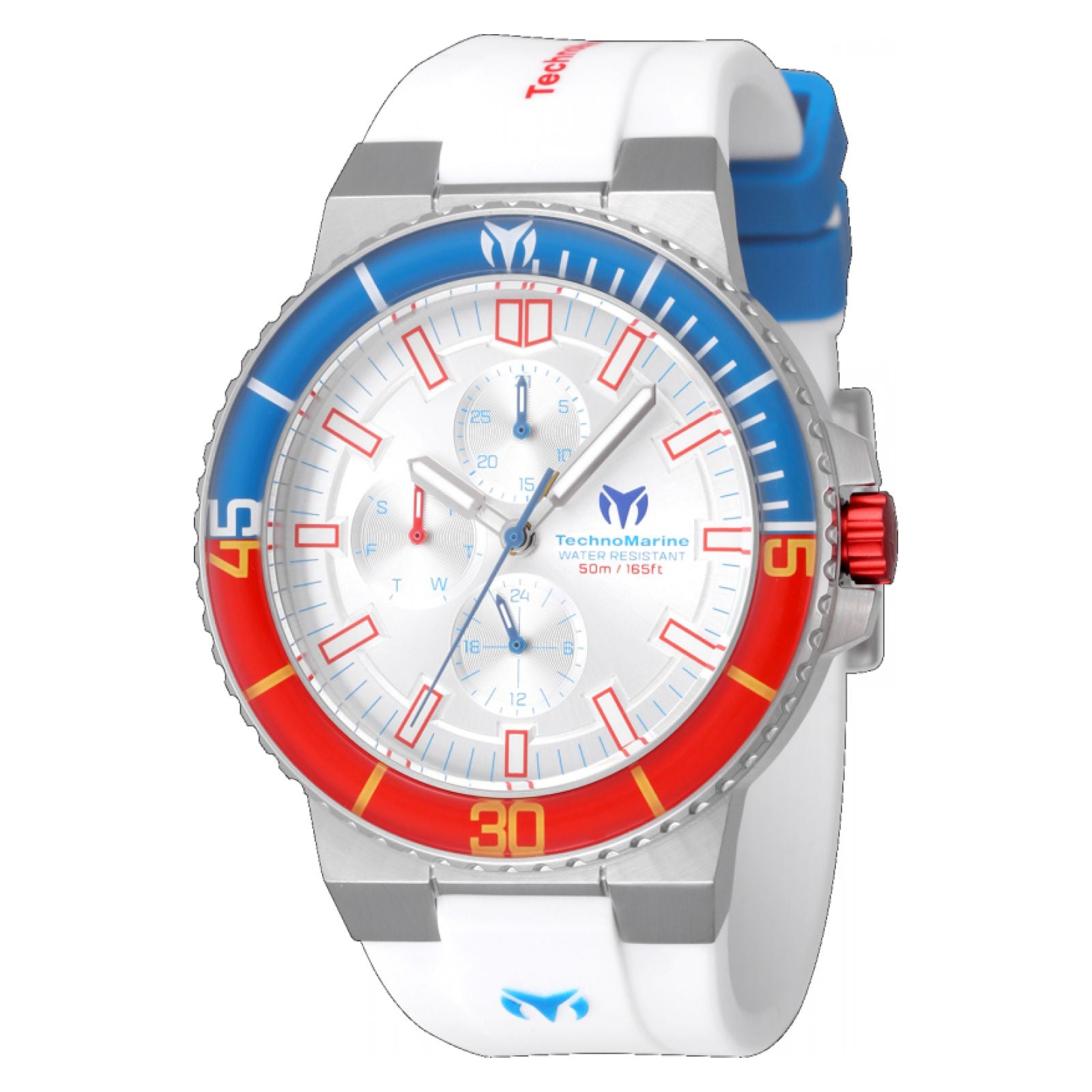 RELOJ TECHNOMARINE TM-525037 PARA HOMBRE SILICONA BLANCO - 1