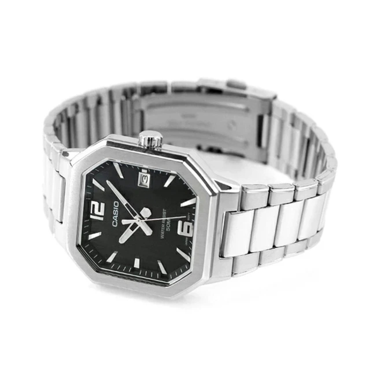 RELOJ CASIO MTP-B195D-1AVDF PARA HOMBRE ACERO INOXIDABLE PLATEADO - 4