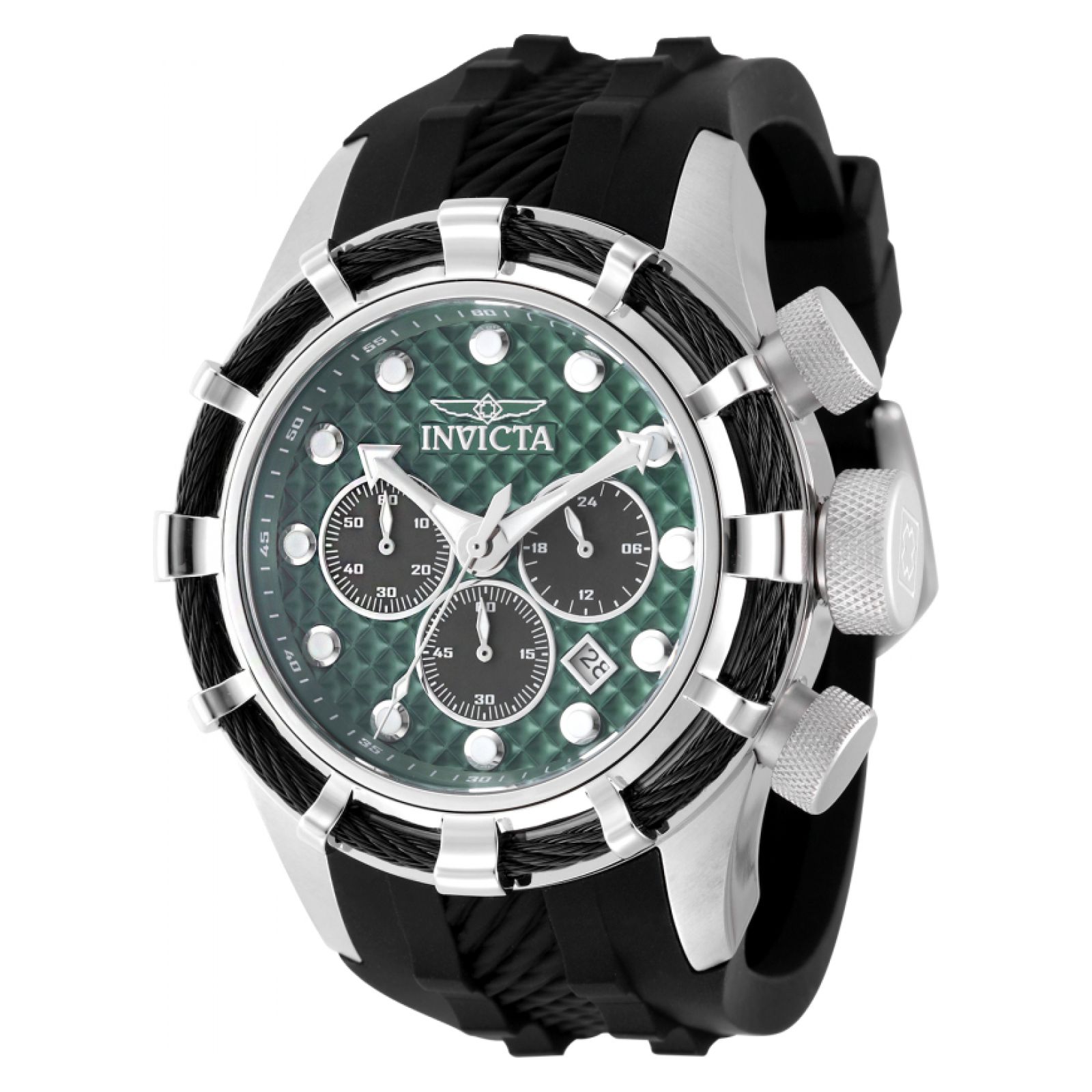 RELOJ INVICTA BOLT 49165 PARA UNISEX SILICONA NEGRO - 1