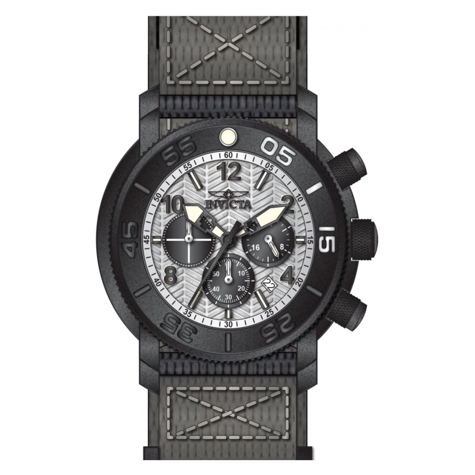 RELOJ INVICTA COALITION FORCES 50097 PARA UNISEX NYLON GRIS - 1