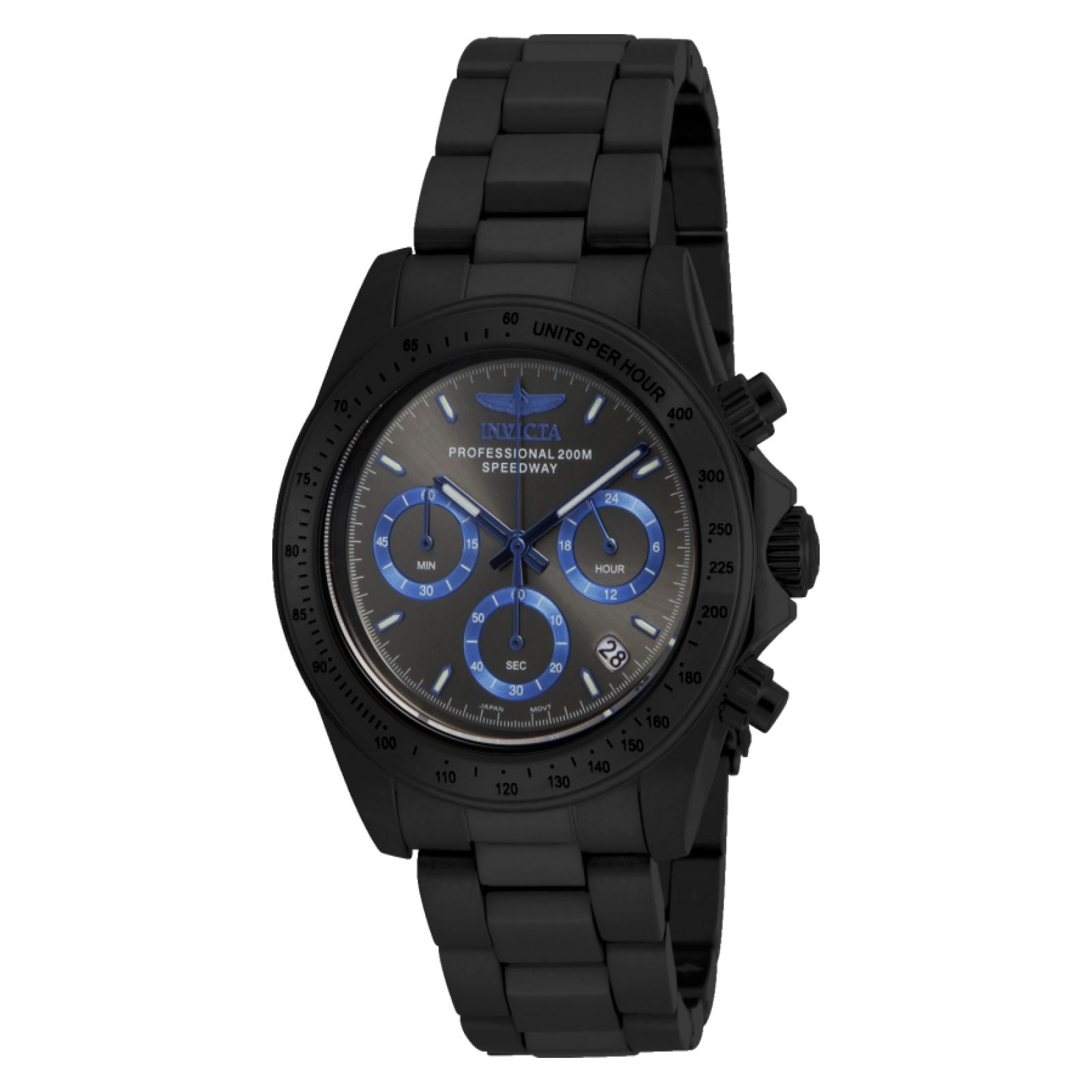 RELOJ INVICTA SPEEDWAY 17313 PARA HOMBRE ACERO INOXIDABLE NEGRO - 1