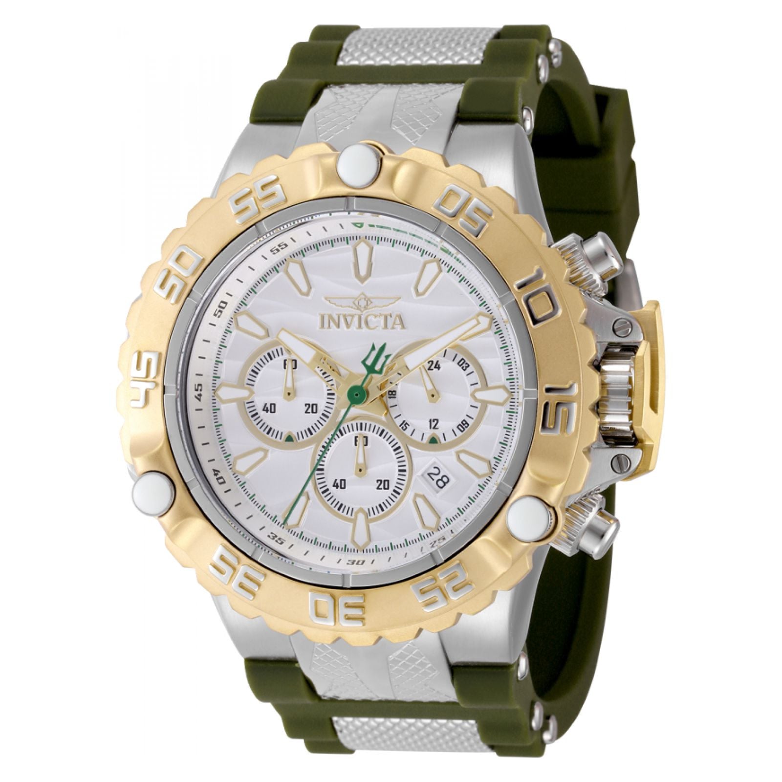 RELOJ INVICTA SUBAQUA 48554 PARA UNISEX SILICONA/ACERO INOXIDABLE VERDE - 1