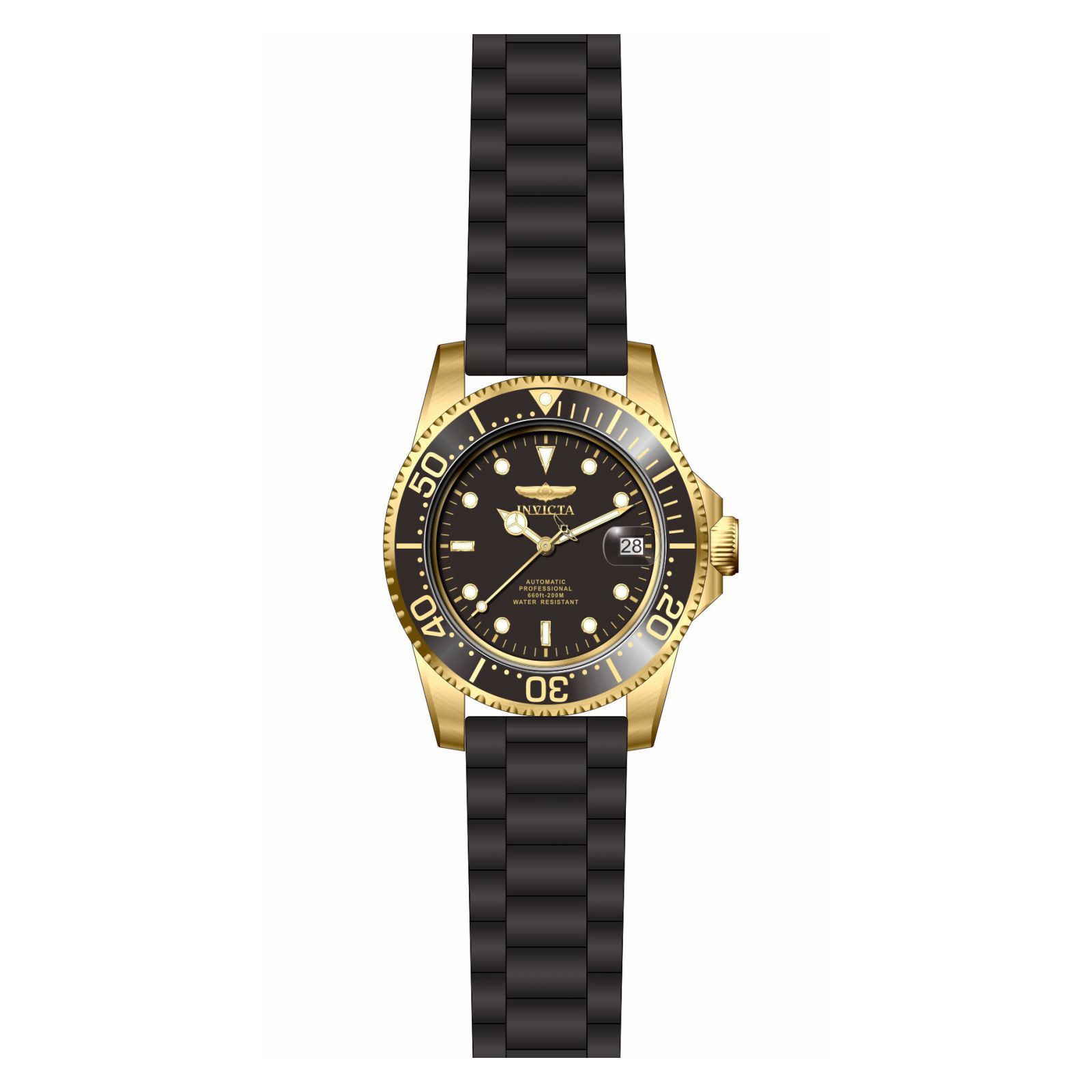RELOJ INVICTA PRO DIVER 23681 PARA HOMBRE SILICONA NEGRO - 4