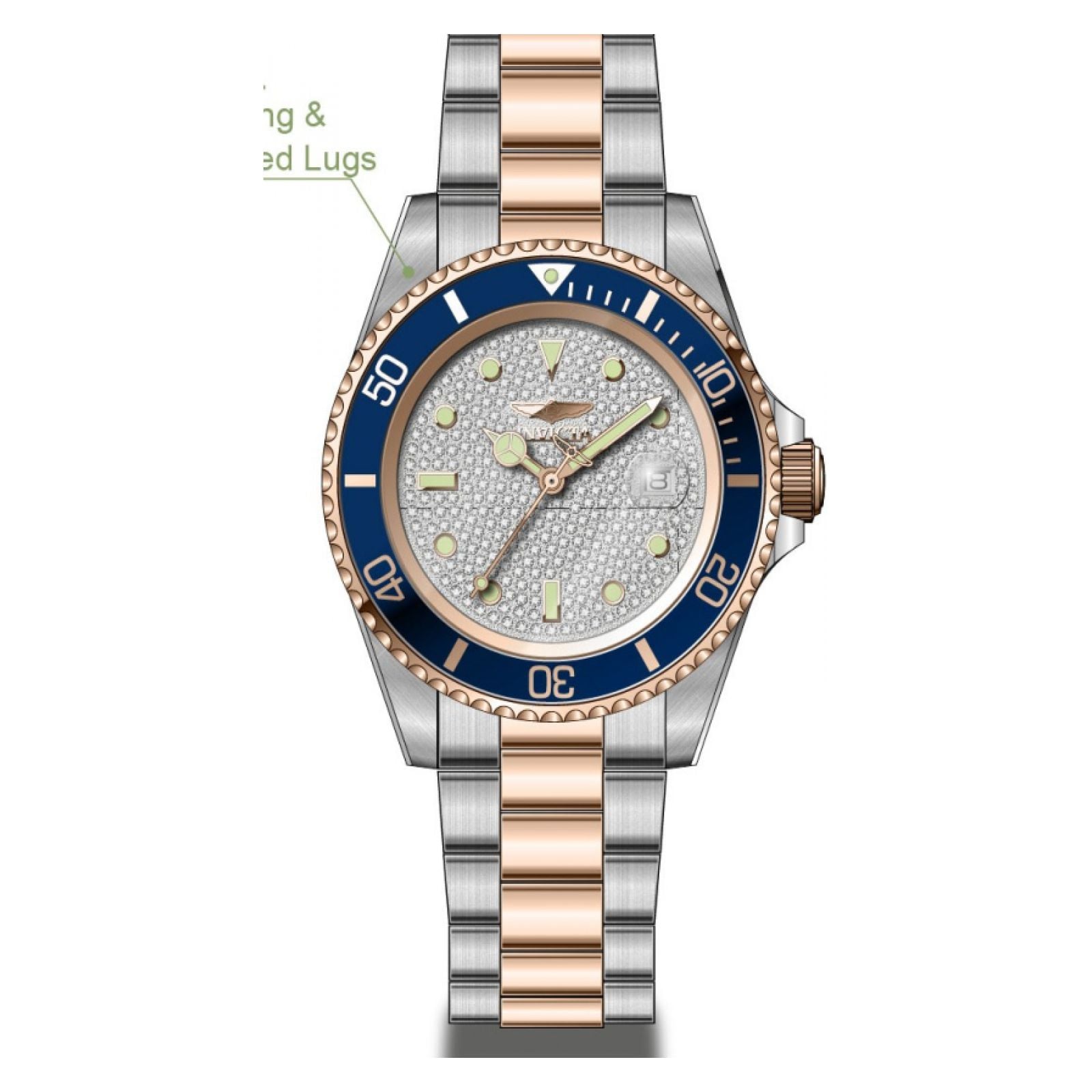 RELOJ INVICTA PRO DIVER 50290 PARA HOMBRE ACERO INOXIDABLE ROSADO - 1
