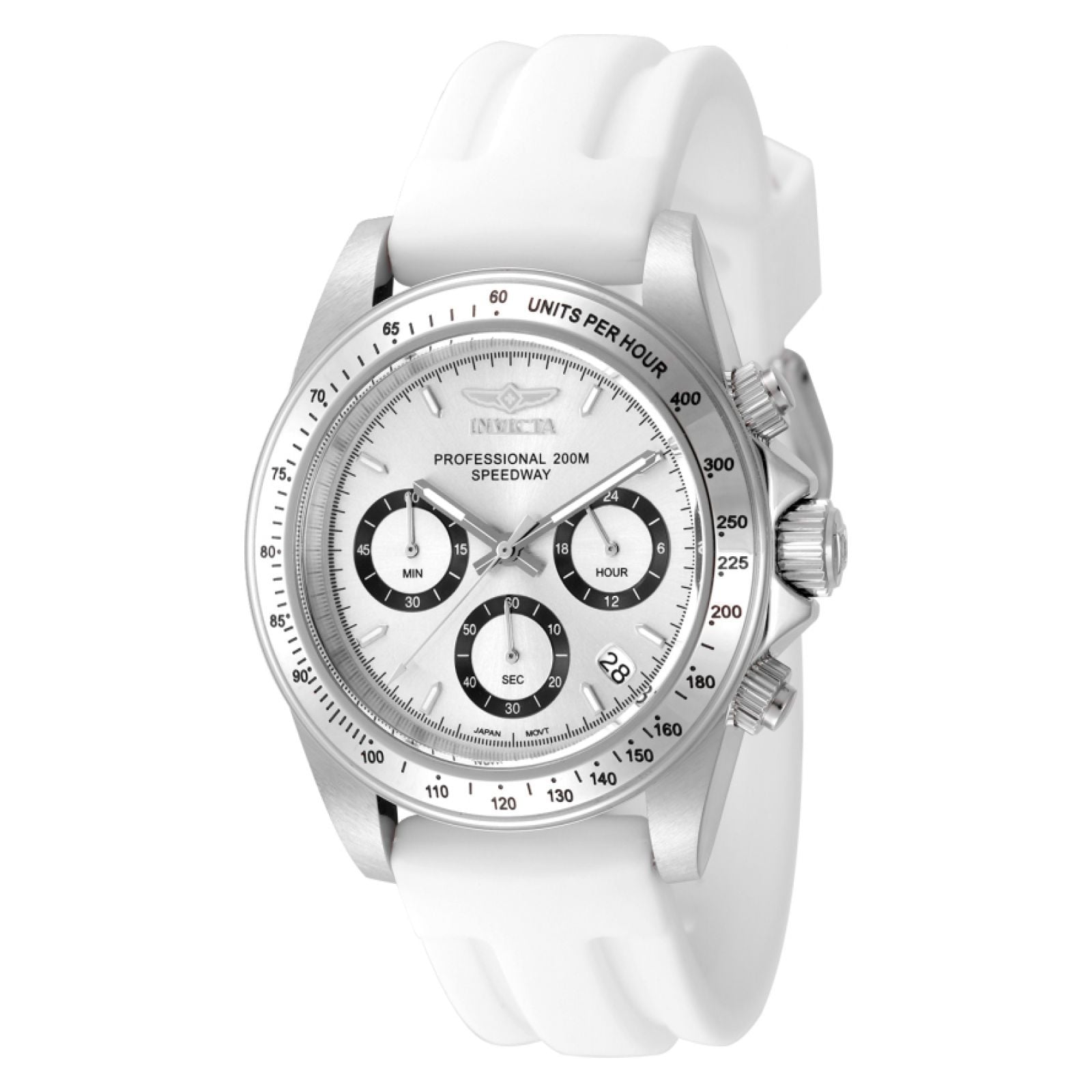 RELOJ INVICTA SPEEDWAY 50488 PARA UNISEX SILICONA BLANCO - 1