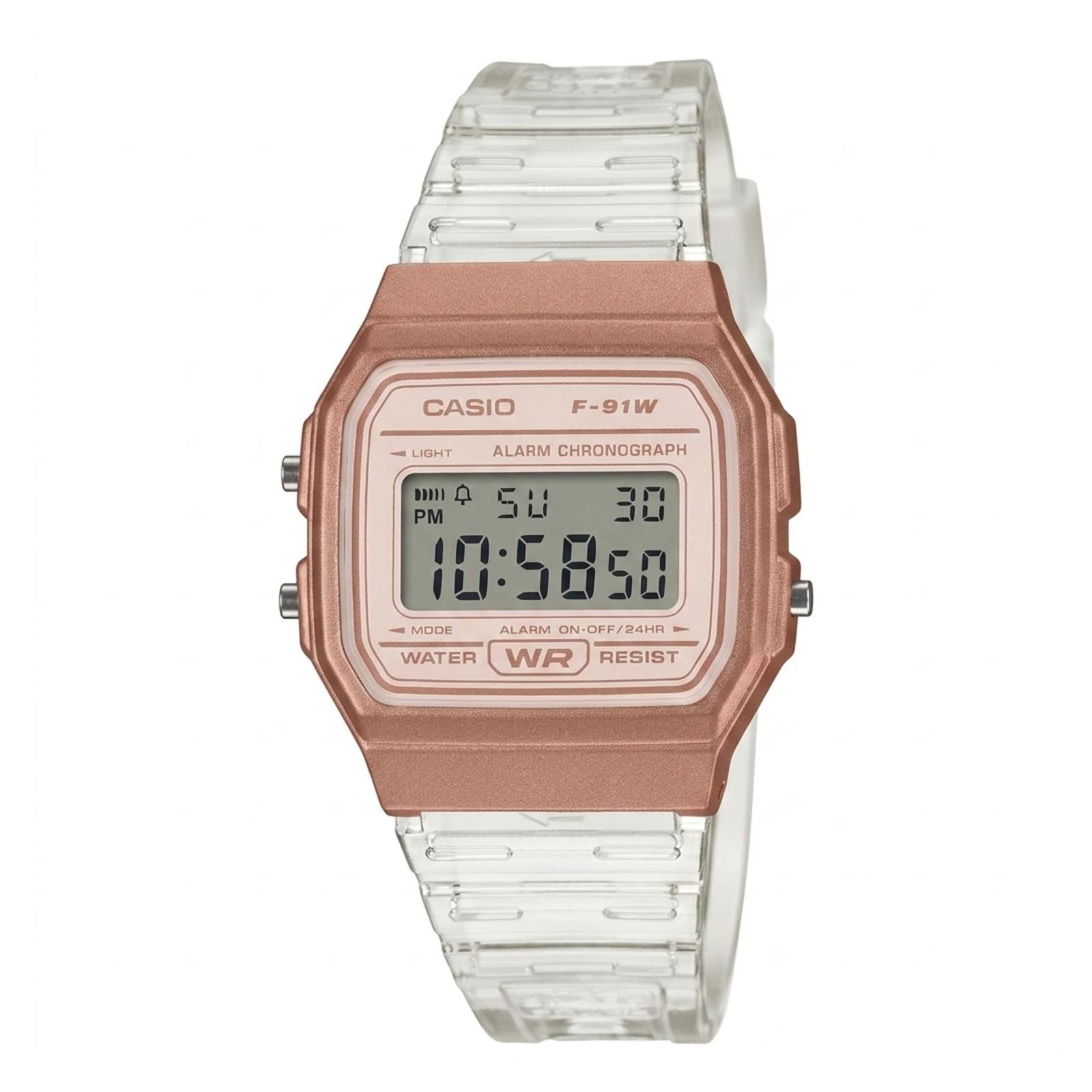 RELOJ CASIO F-91WS-7A3 PARA UNISEX RESINA BLANCO - 1