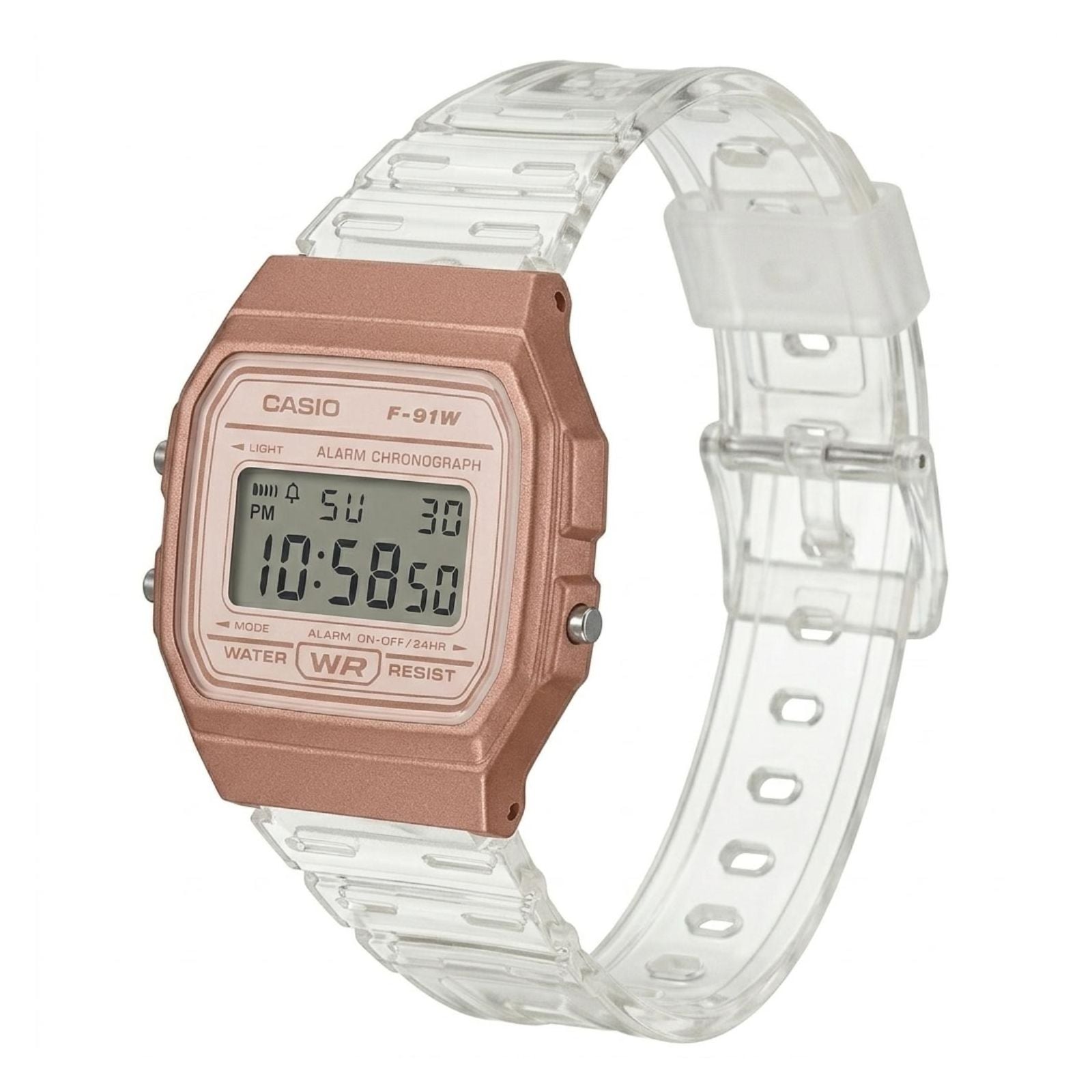 RELOJ CASIO F-91WS-7A3 PARA UNISEX RESINA BLANCO - 2