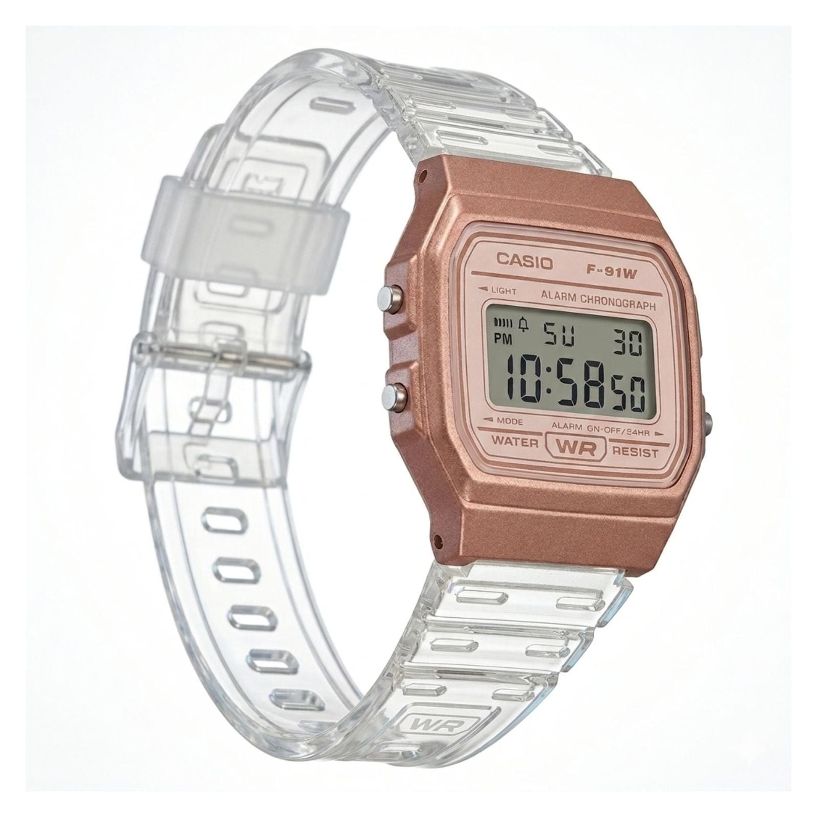 RELOJ CASIO F-91WS-7A3 PARA UNISEX RESINA BLANCO - 3