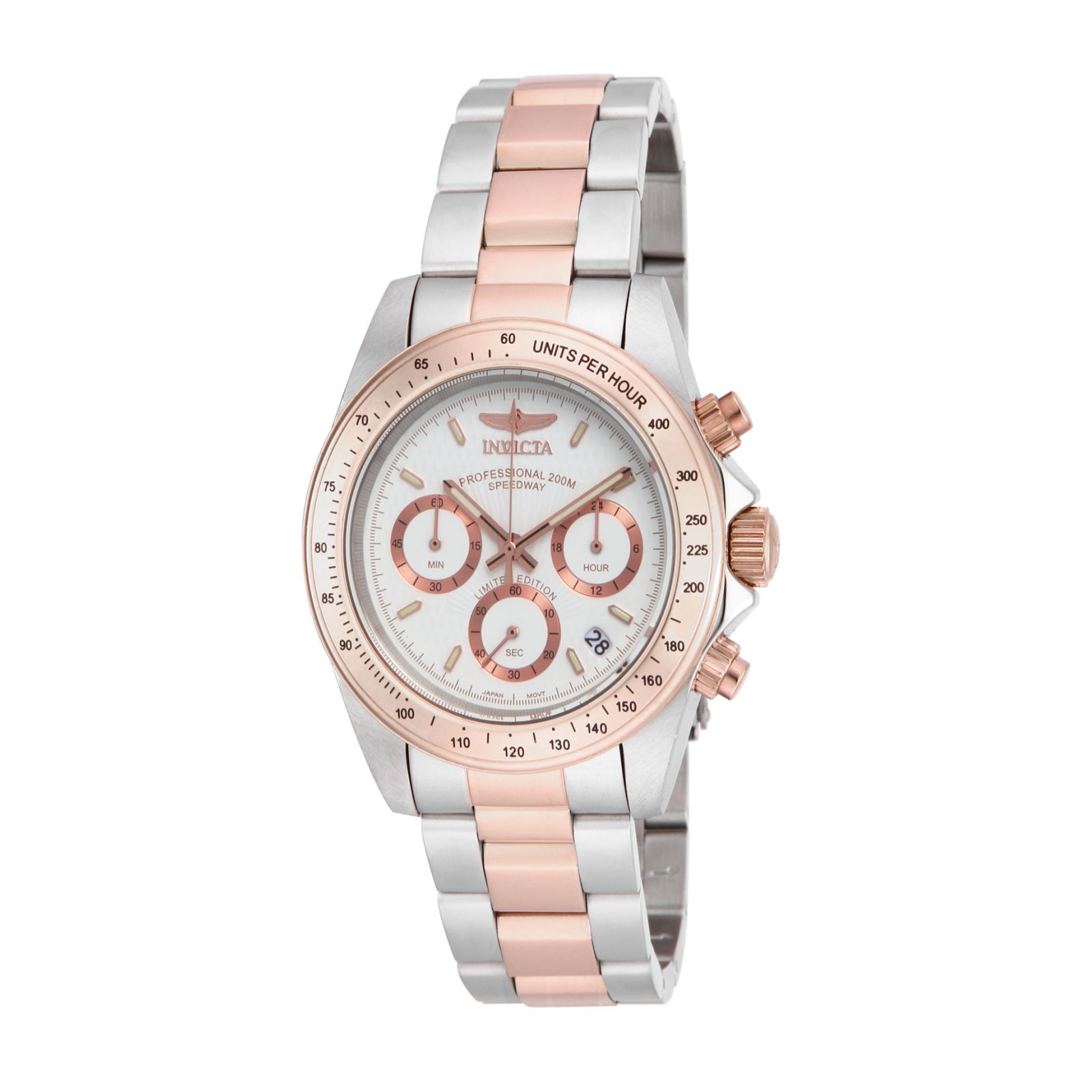 RELOJ INVICTA SPEEDWAY ILE6932A PARA HOMBRE ACERO INOXIDABLE ROSADO - 1