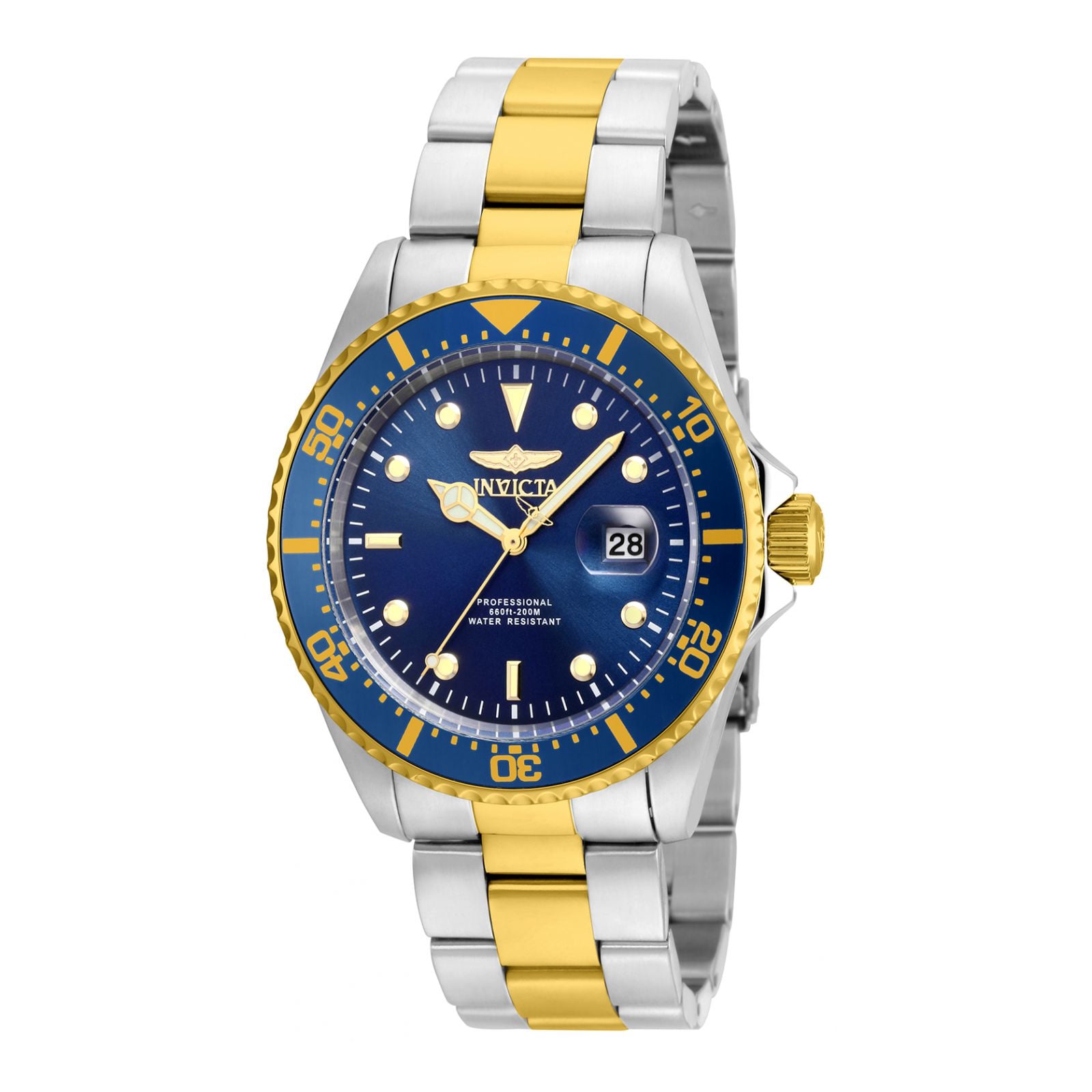 RELOJ INVICTA PRO DIVER 22058 PARA HOMBRE ACERO INOXIDABLE DORADO METÁLICO - 1
