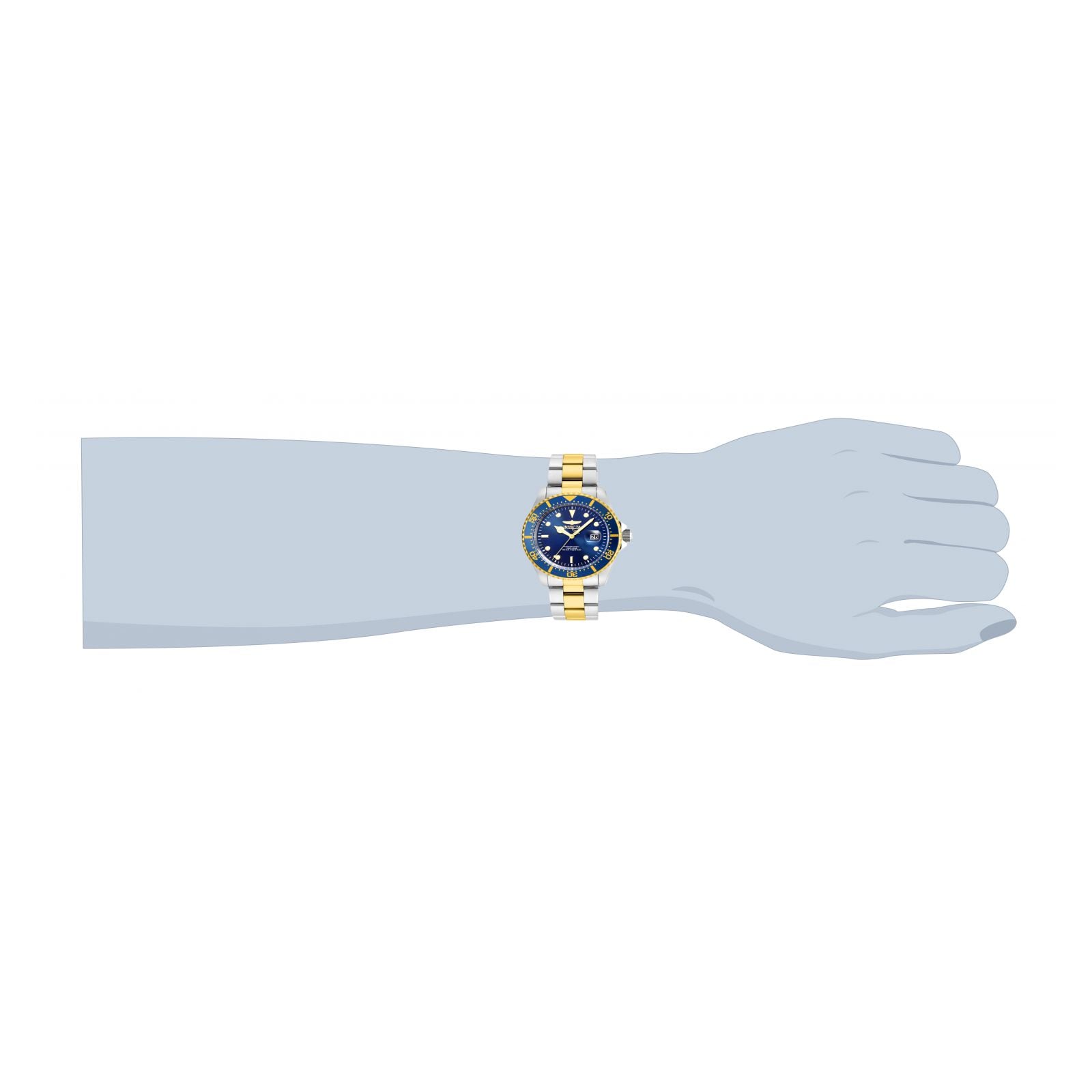 RELOJ INVICTA PRO DIVER 22058 PARA HOMBRE ACERO INOXIDABLE DORADO METÁLICO - 3
