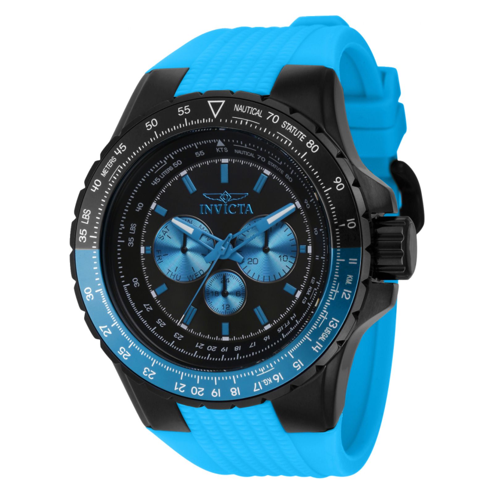 RELOJ INVICTA AVIATOR 39299 PARA HOMBRE SILICONA AZUL - 1