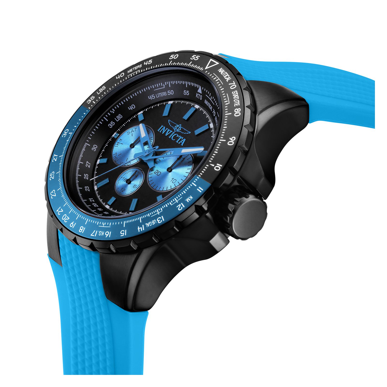 RELOJ INVICTA AVIATOR 39299 PARA HOMBRE SILICONA AZUL - 3