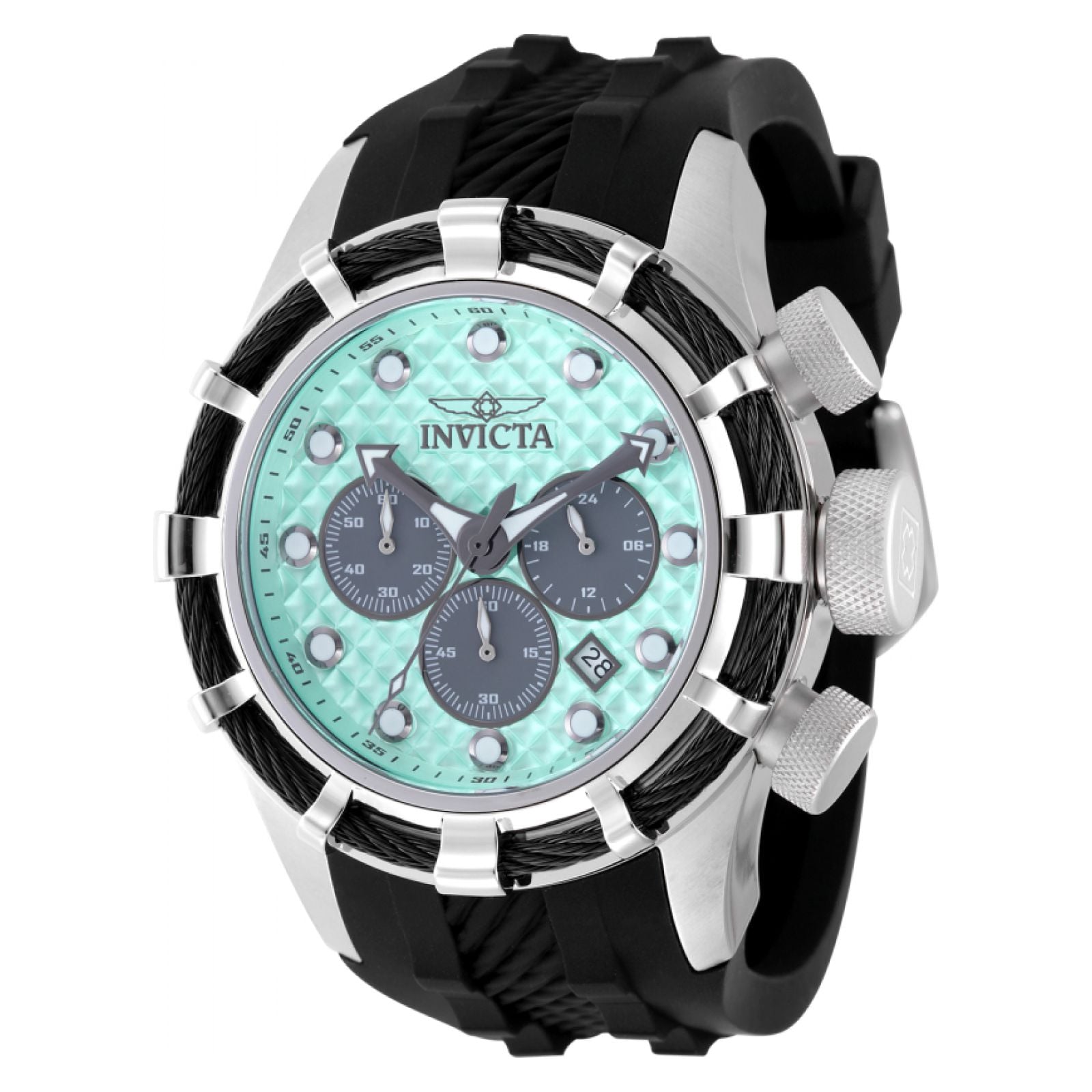RELOJ INVICTA BOLT 49164 PARA UNISEX SILICONA NEGRO - 1