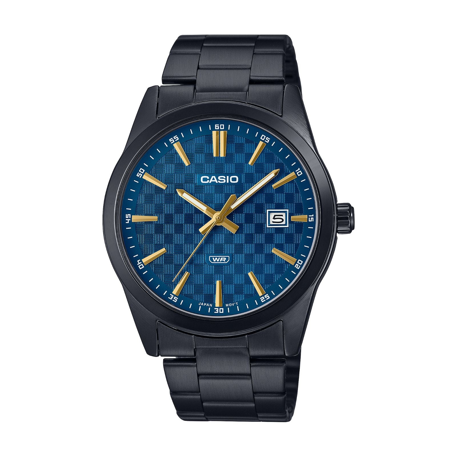 RELOJ CASIO MTP-VD03B-2AUDF HOMBRE DE ACERO INOXIDABLE NEGRO - 1