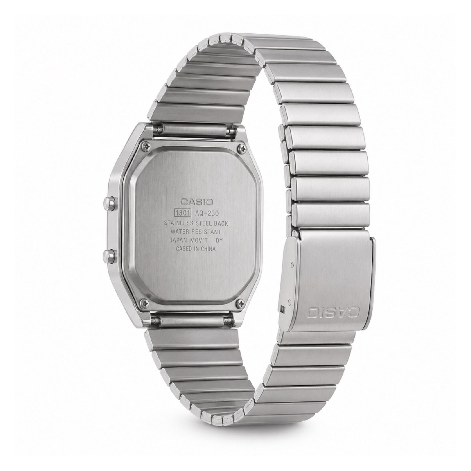 RELOJ CASIO AQ-240E-4ADF MUJER DE ACERO INOXIDABLE PLATEADO - 4