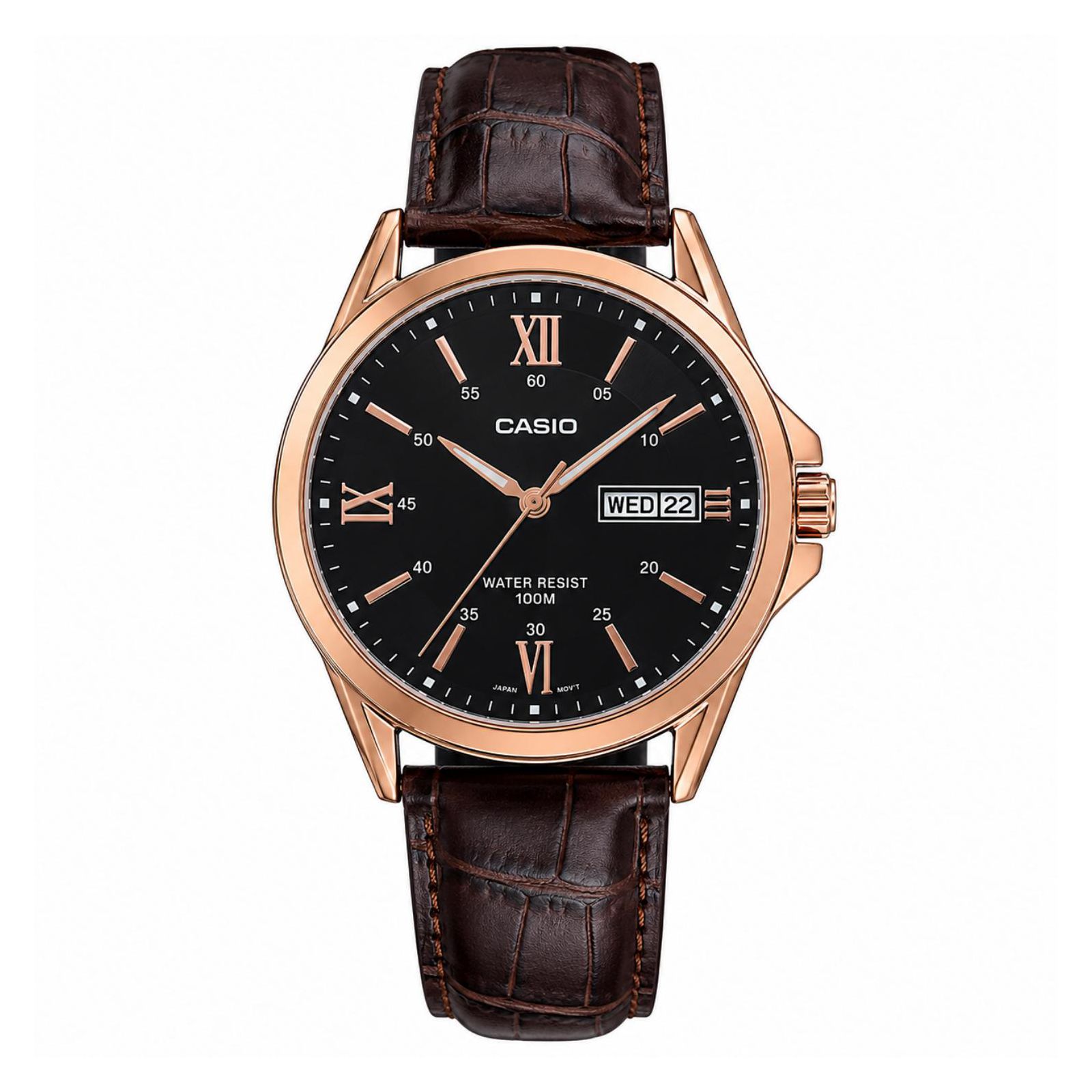 RELOJ CASIO MTP-1384L-1AVDF HOMBRE DE CUERO NEGRO - 4