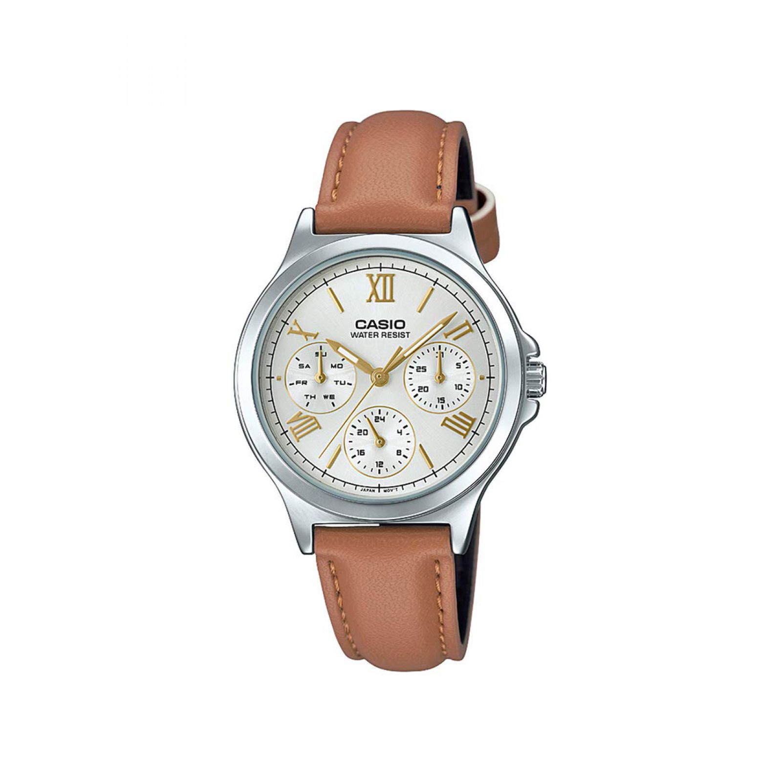 RELOJ CASIO LTP-V300L-7A2UDF MUJER DE ACERO INOXIDABLE MARRÓN - 1