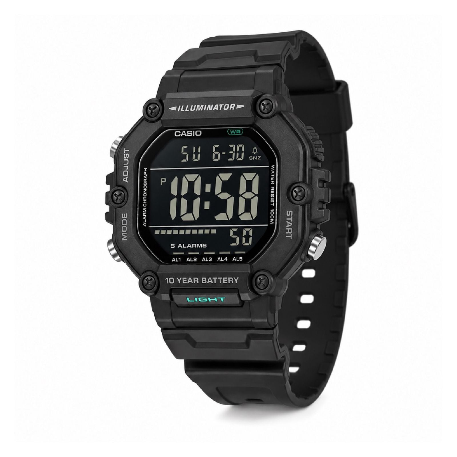 RELOJ CASIO AE-1600HX-1BVDF PARA HOMBRE DE PLÁSTICO NEGRO - 2