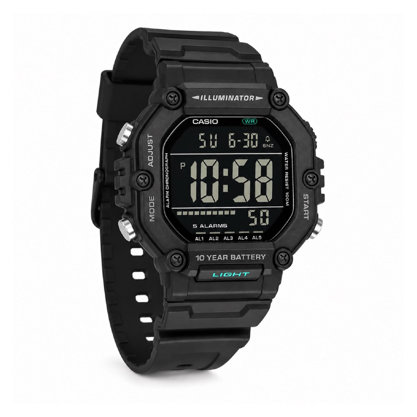 RELOJ CASIO AE-1600HX-1BVDF PARA HOMBRE DE PLÁSTICO NEGRO - 3