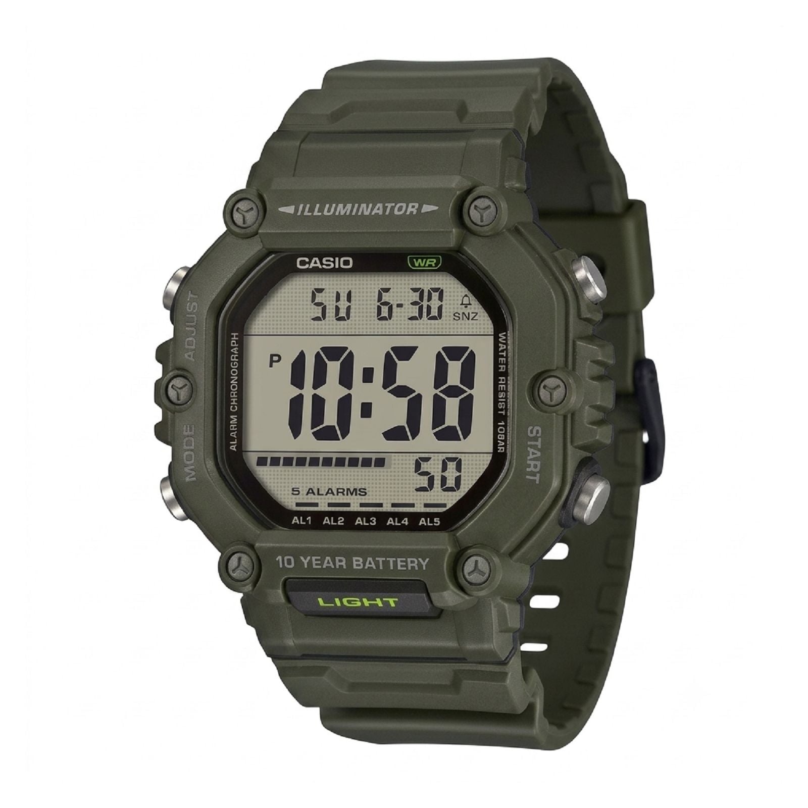 RELOJ CASIO AE-1600HX-3AVDF HOMBRE DE PLÁSTICO VERDE - 2
