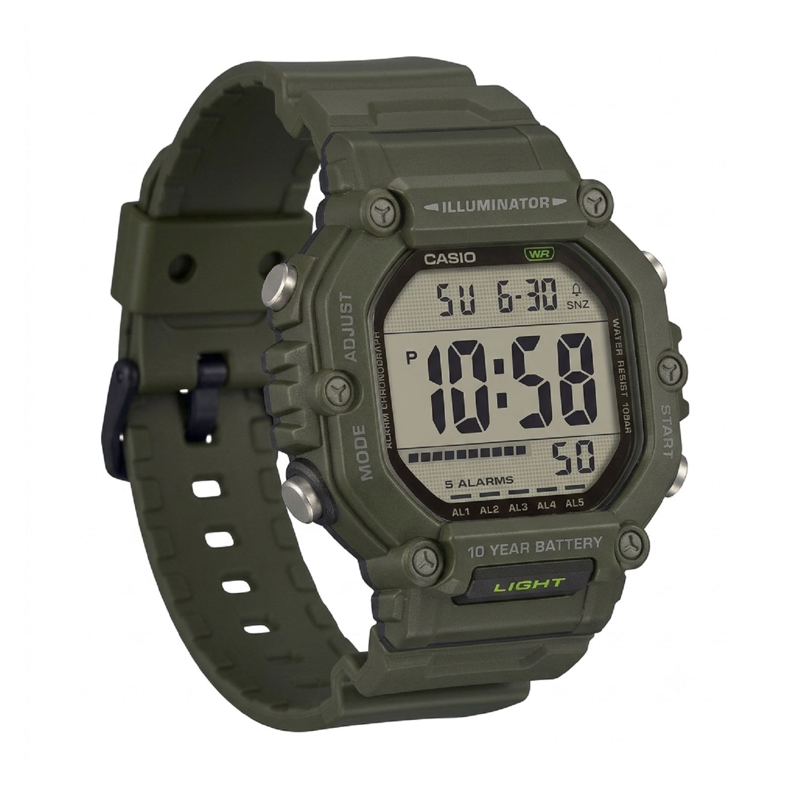 RELOJ CASIO AE-1600HX-3AVDF HOMBRE DE PLÁSTICO VERDE - 3