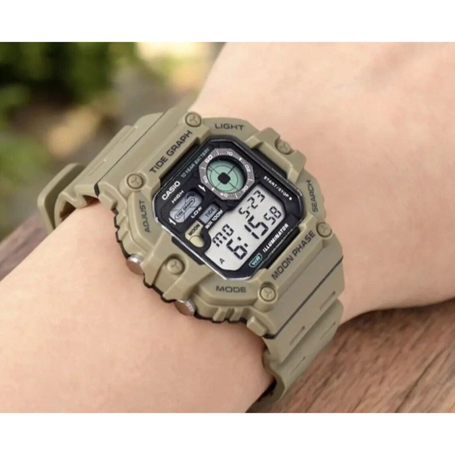 RELOJ CASIO WS-1700H-5AVDF HOMBRE DE RESINA BEIGE - 1