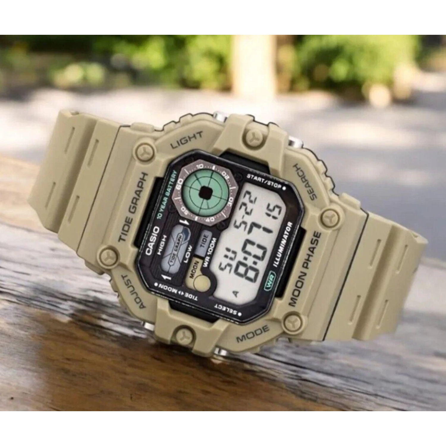 RELOJ CASIO WS-1700H-5AVDF HOMBRE DE RESINA BEIGE - 3