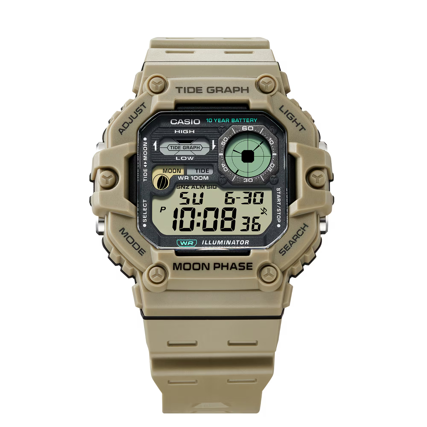 RELOJ CASIO WS-1700H-5AVDF HOMBRE DE RESINA BEIGE - 4
