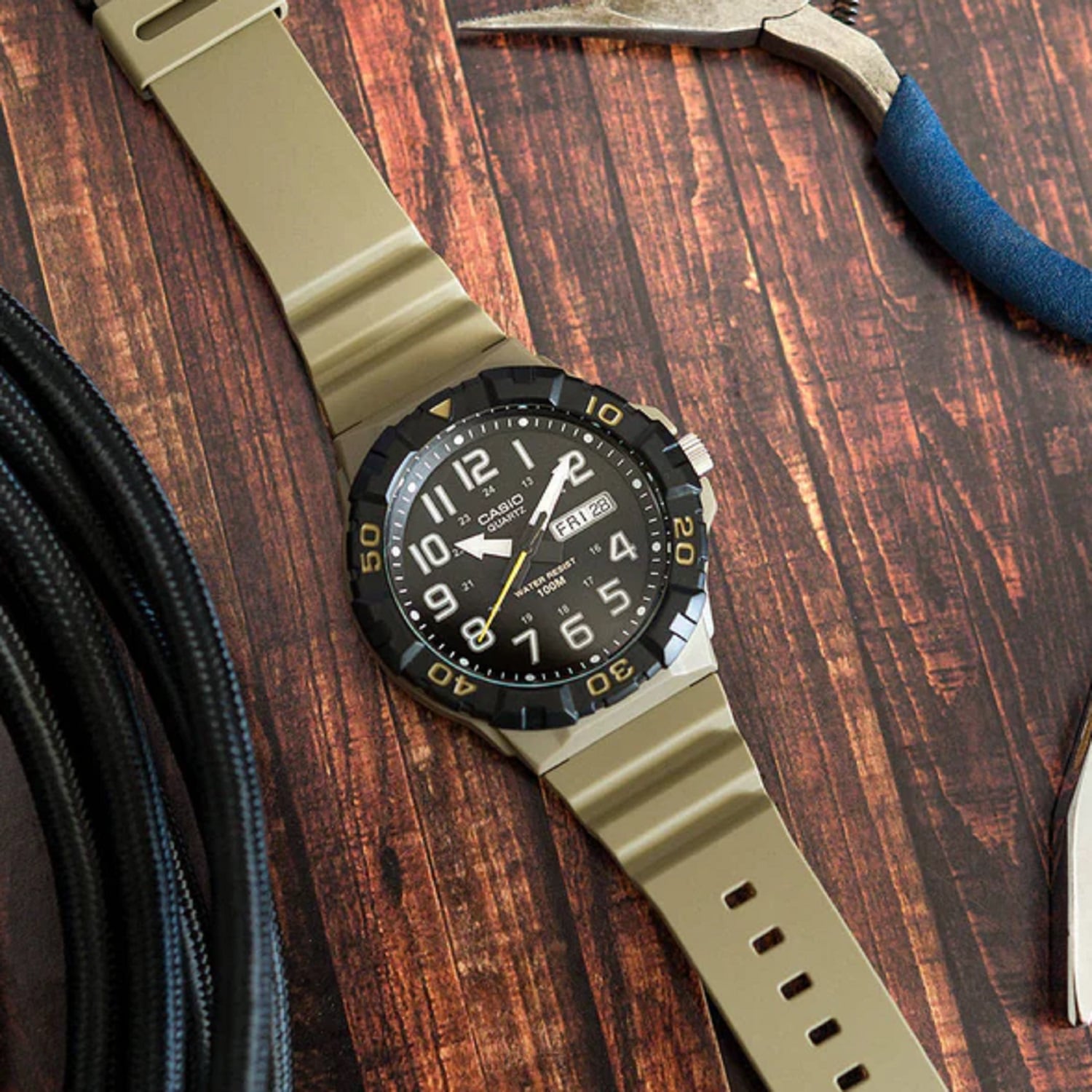 RELOJ CASIO MRW-210H-5AVDF HOMBRE DE RESINA VERDE - 3