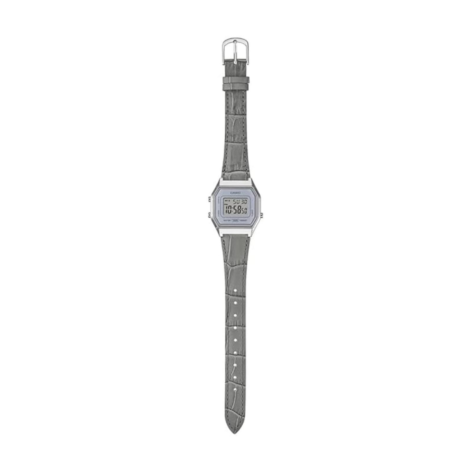 RELOJ CASIO LA680WEL-8A2DF PARA MUJER DE CUERO GRIS - 2