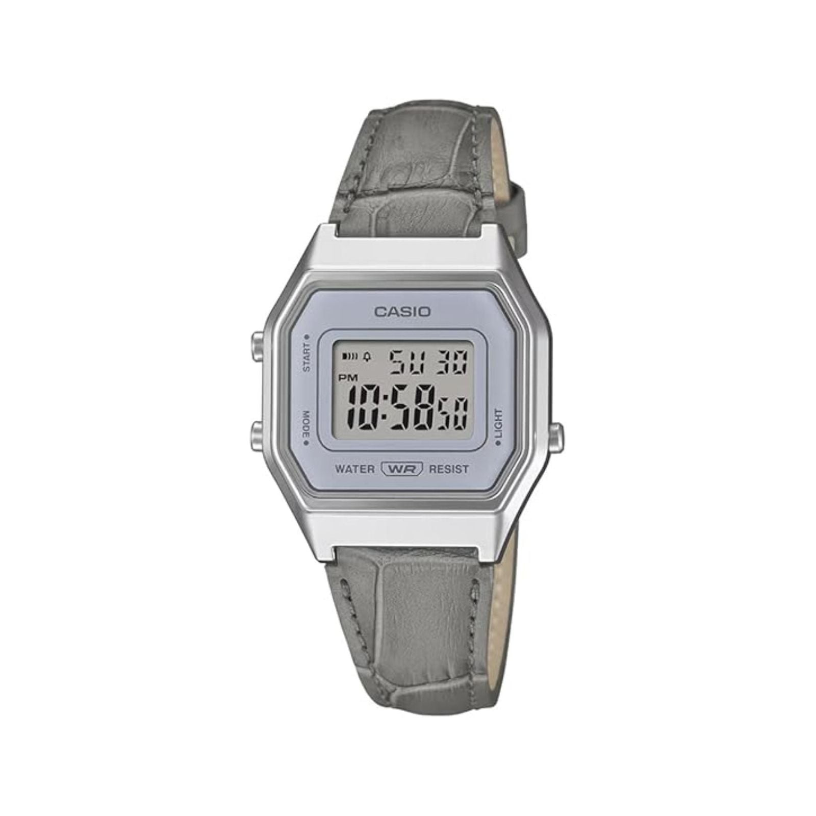 RELOJ CASIO LA680WEL-8A2DF PARA MUJER DE CUERO GRIS - 5