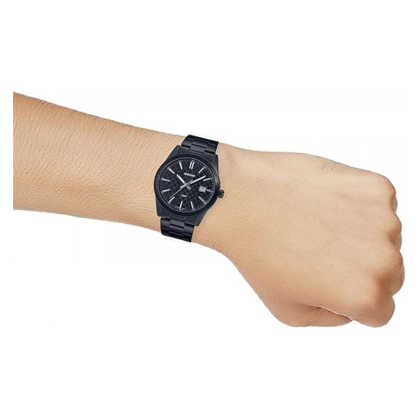 RELOJ CASIO MTP-V300B-1AUDF HOMBRE DE ACERO INOXIDABLE NEGRO - 3