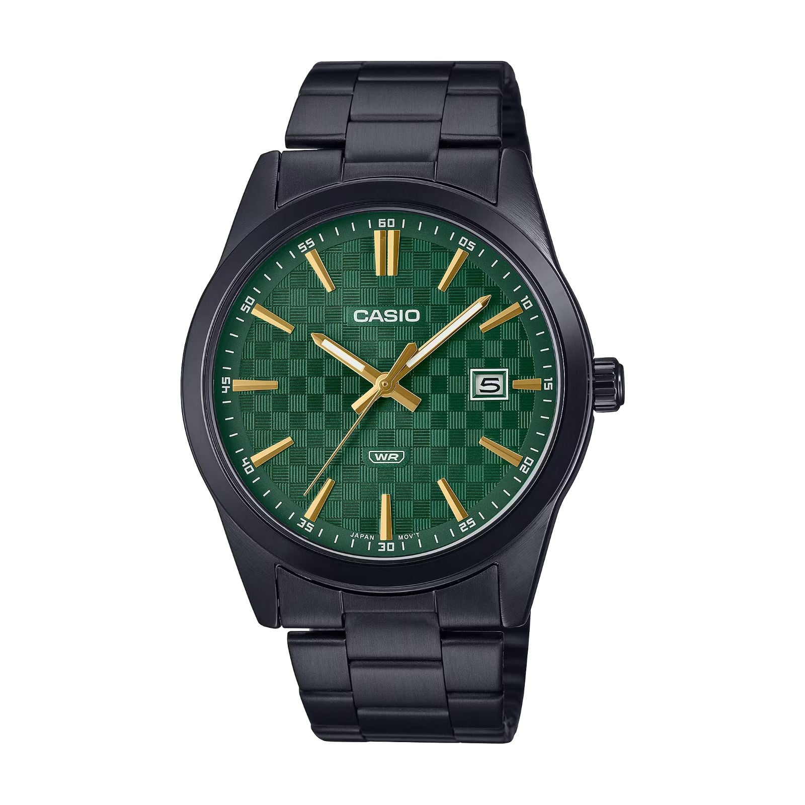 RELOJ CASIO MTP-VD03B-3AUDF HOMBRE DE ACERO INOXIDABLE NEGRO - 1