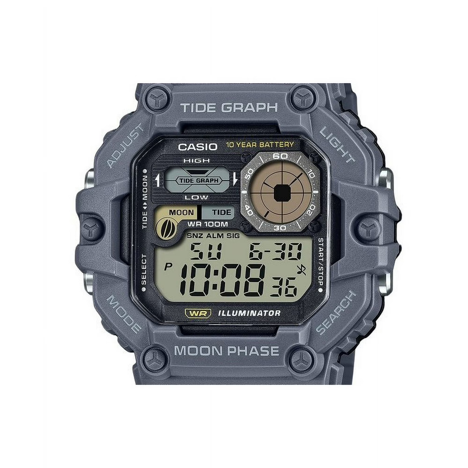 RELOJ CASIO WS-1700H-8AVDF HOMBRE DE RESINA GRIS - 4