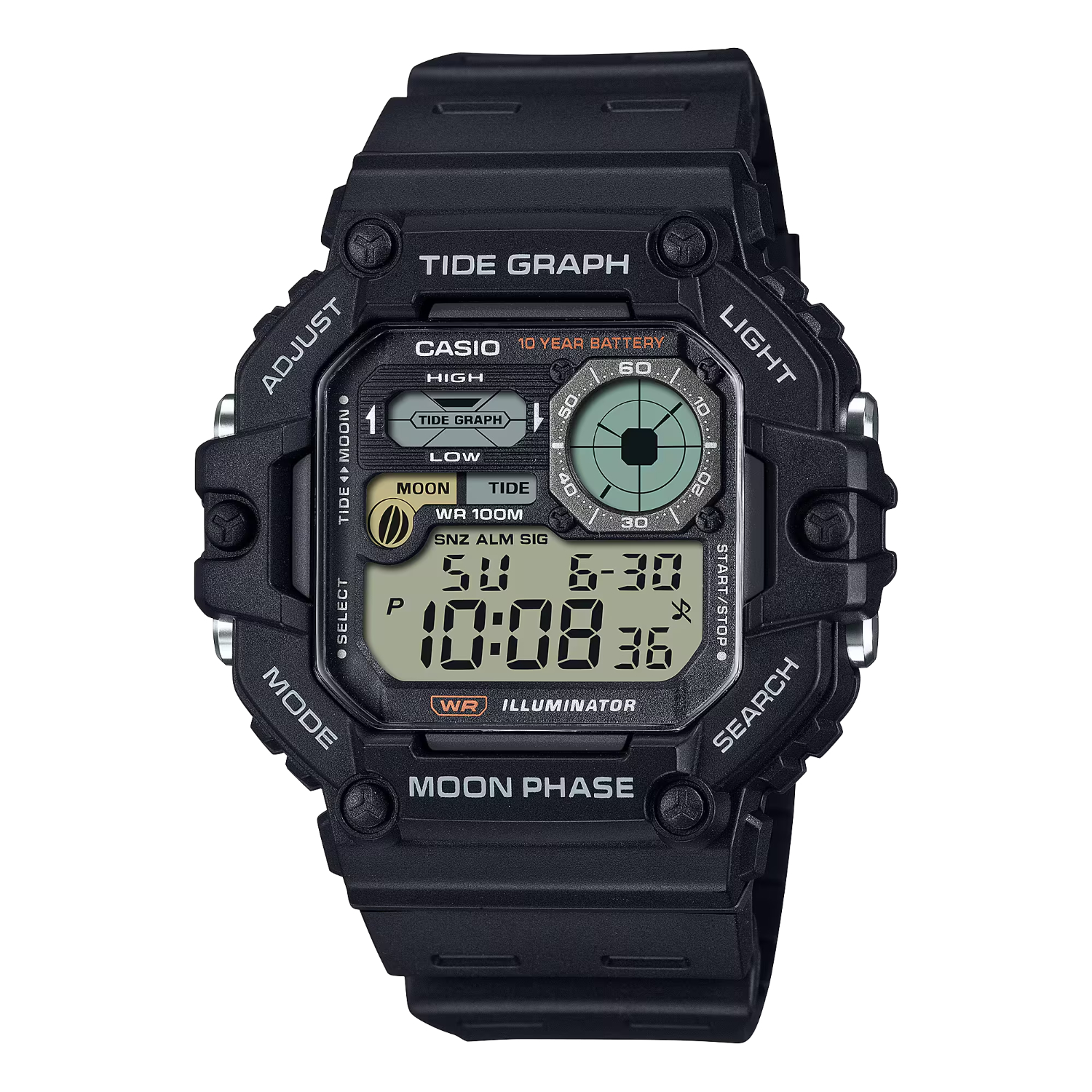 RELOJ CASIO WS-1700H-1AVDF HOMBRE DE RESINA NEGRO - 1