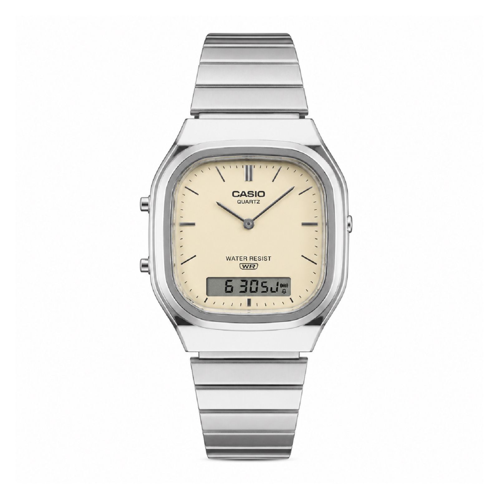 RELOJ CASIO AQ-240E-7A2DF MUJER DE ACERO INOXIDABLE PLATEADO - 1