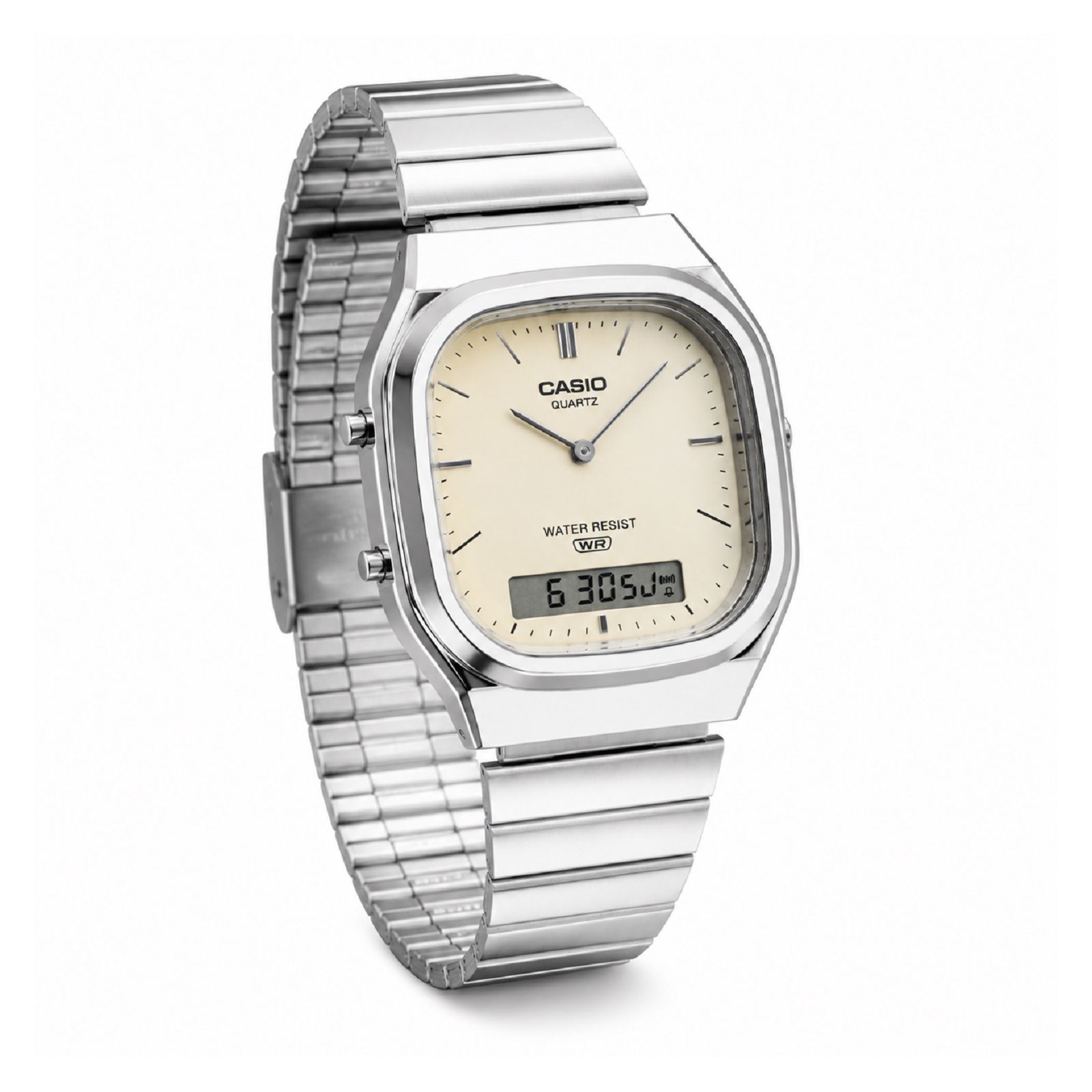 RELOJ CASIO AQ-240E-7A2DF MUJER DE ACERO INOXIDABLE PLATEADO - 2